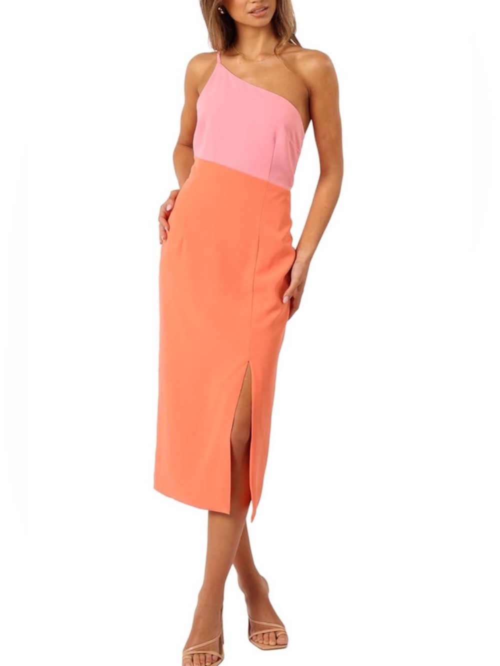 Petal and Pup coral and pink one shoulder dress - Size 10